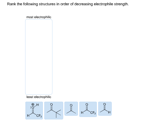 Solved Rank the following structures in order of decreasing | Chegg.com