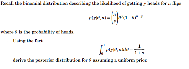 Solved Recall the binomial distribution describing the | Chegg.com