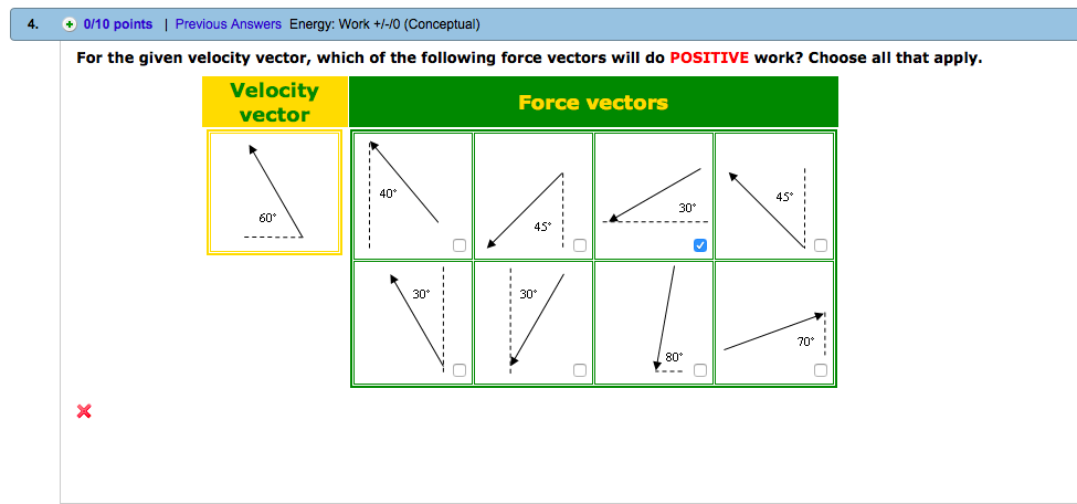 Solved For The Given Velocity Vector Which Of The Following