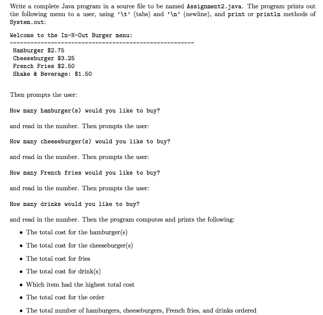 Solved This is a Java related question: Write a complete | Chegg.com