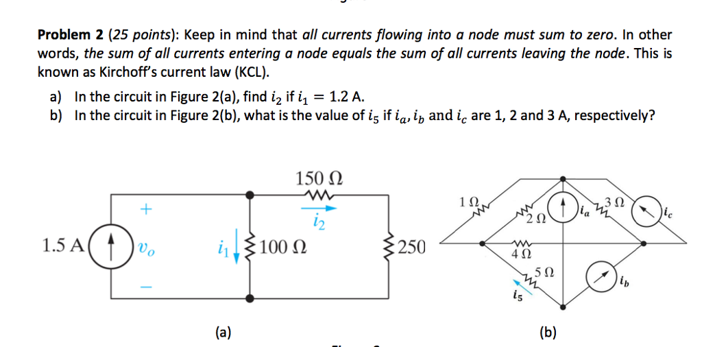 Solved Keep in mind that all currents flowing into a node | Chegg.com