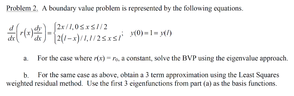 Solved A boundary value problem is represented by the | Chegg.com