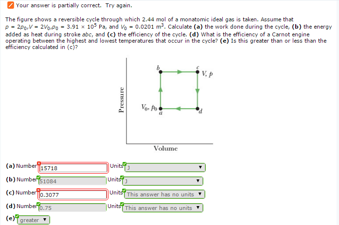 Solved The Figure Shows A Reversible Cycle Through Which | Chegg.com