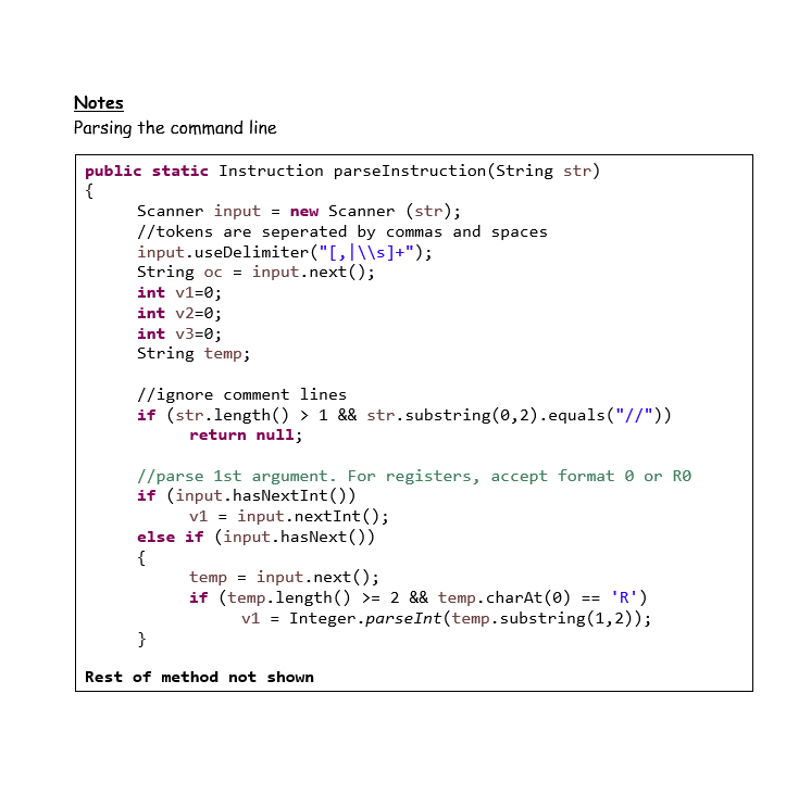 we will simulate the execution of a CPU, The CPU will | Chegg.com