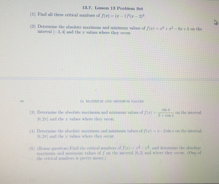 lesson 13 problem set 2.3