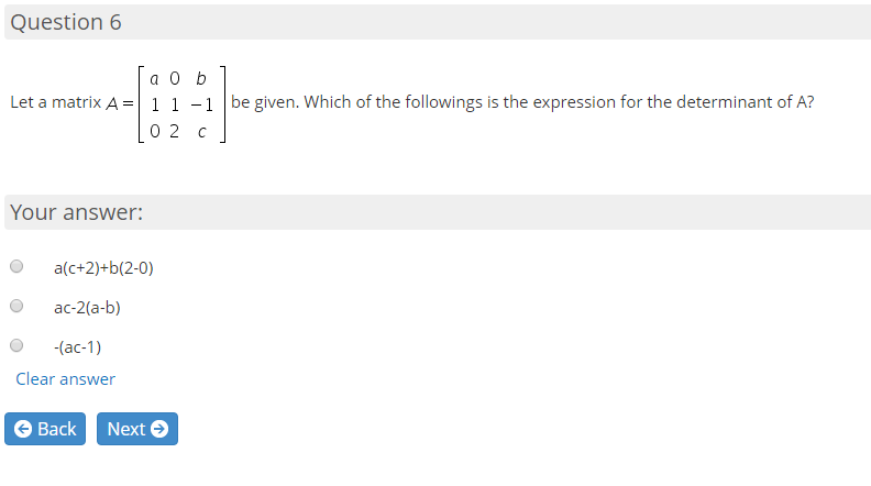 Solved Question 5 If a matrix is row equivalent to identity