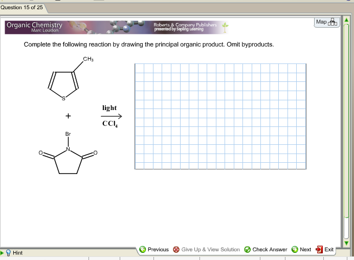 Complete The Following Reaction By Drawing The Principal Organic