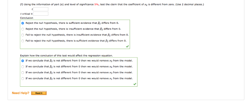 linear regression homework answers