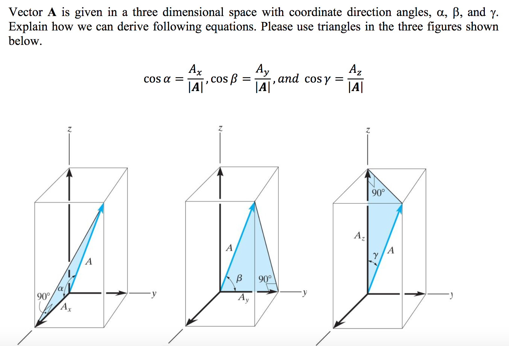 solved-vector-a-is-given-in-a-three-dimensional-space-with-chegg