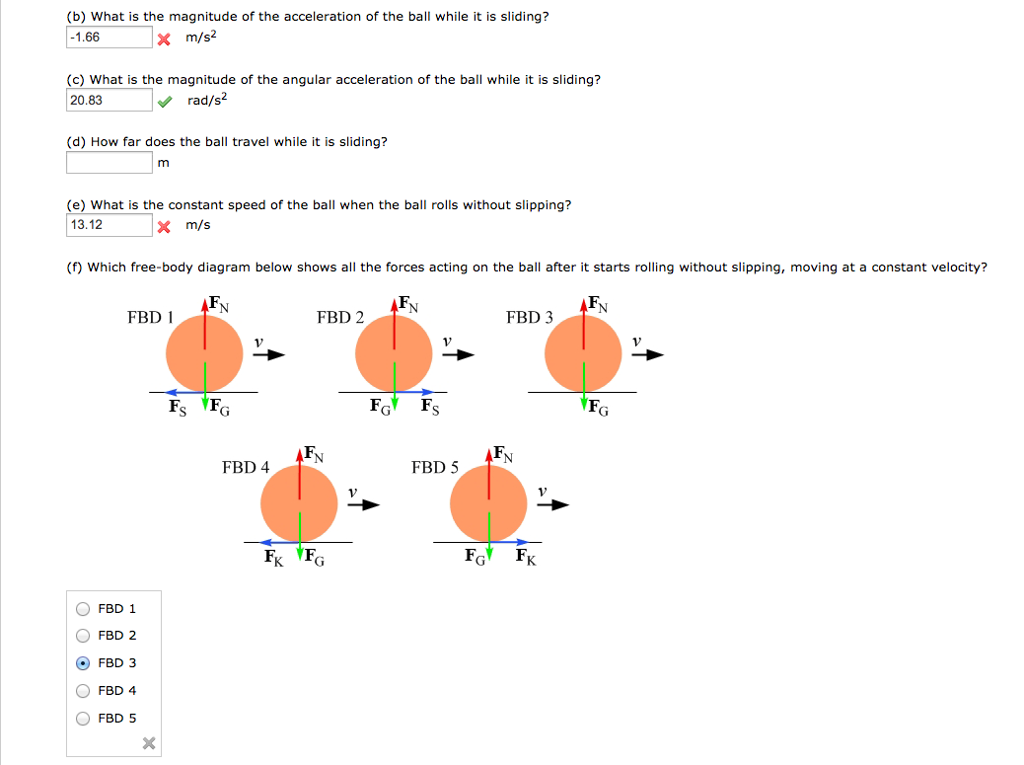 Solved A bowling ball of mass M and radius R = 20.0 cm is