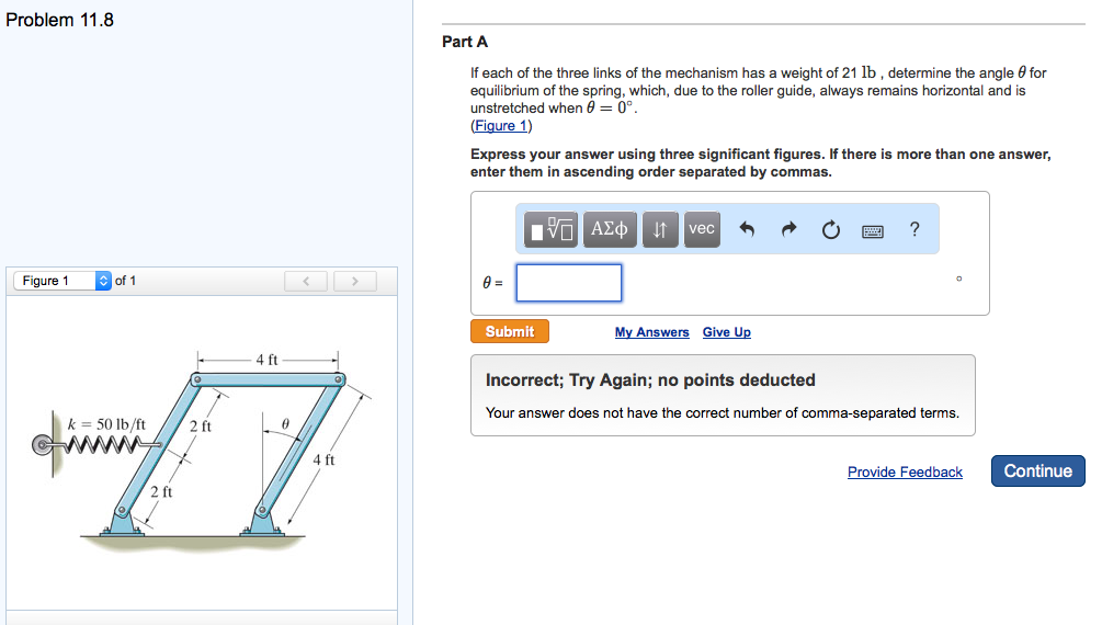 Solved If each of the three links of the mechanism has a | Chegg.com