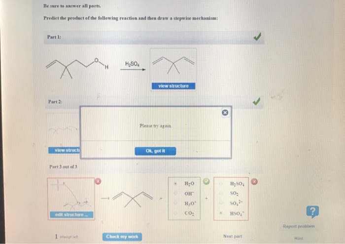 Solved Predict The Product Of The Following Reaction And