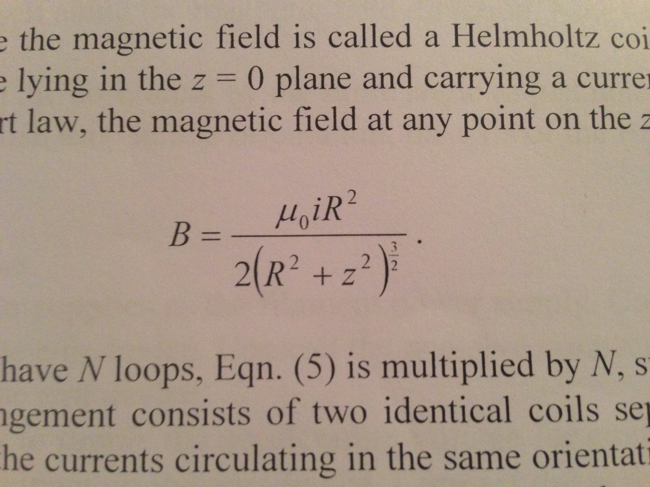 Solved 5. Starting With The Biot-Savart Law B- Derive Eqn. | Chegg.com