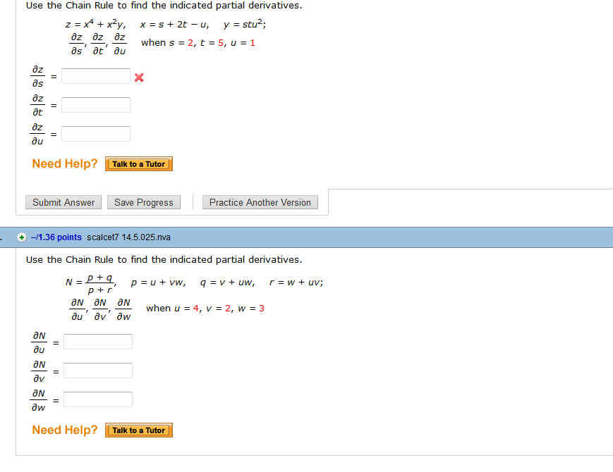 solved-use-the-chain-rule-to-find-the-indicated-partial-chegg