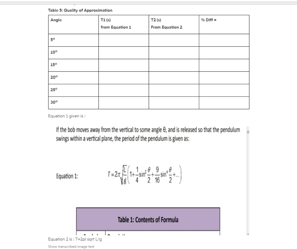 Solved Use the data from table 1 to complete table 5 using | Chegg.com