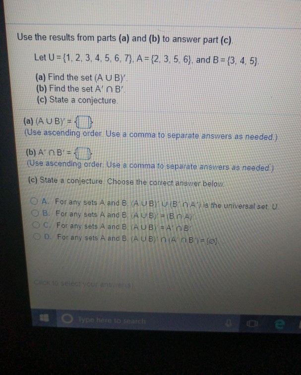 Solved Use the results from parts (a) and (b) to answer part | Chegg.com