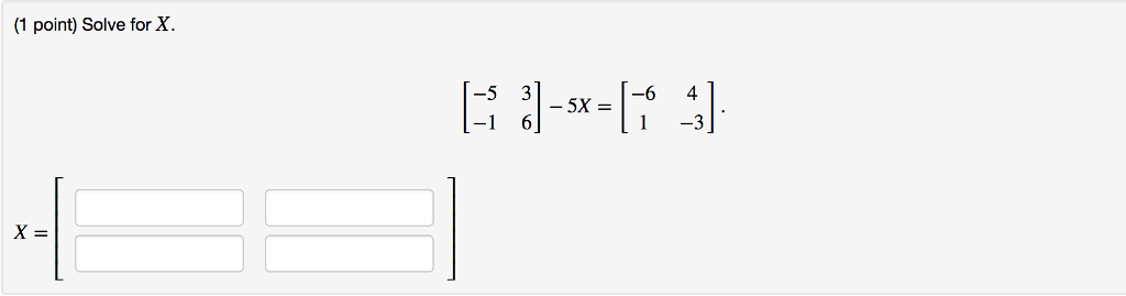 solve 3x   6 = 34. (1 point)