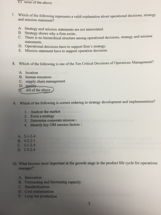 Solved Which of the following represents a valid explanation | Chegg.com