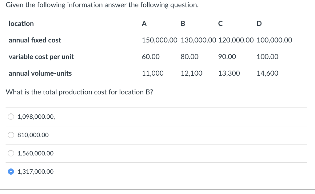 Solved Given the following information answer the following | Chegg.com