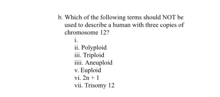 Solved Which of the following terms should NOT be used to | Chegg.com