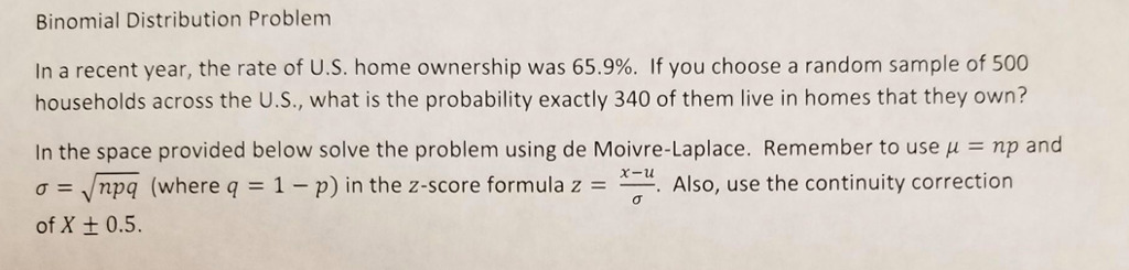 Solved Binomial Distribution Problem In a recent year, the | Chegg.com