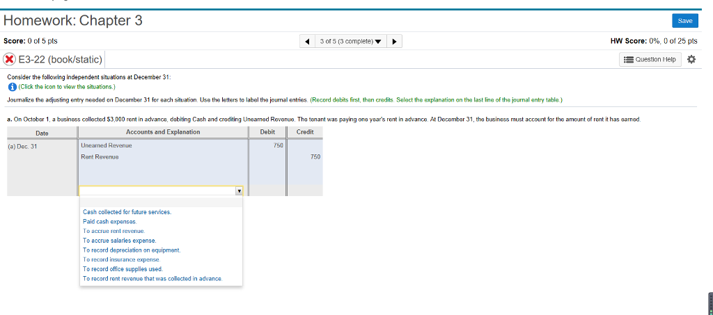 Solved Homework: Chapter 3 Save Score: 0 of 5 pts 3。15 (3 | Chegg.com