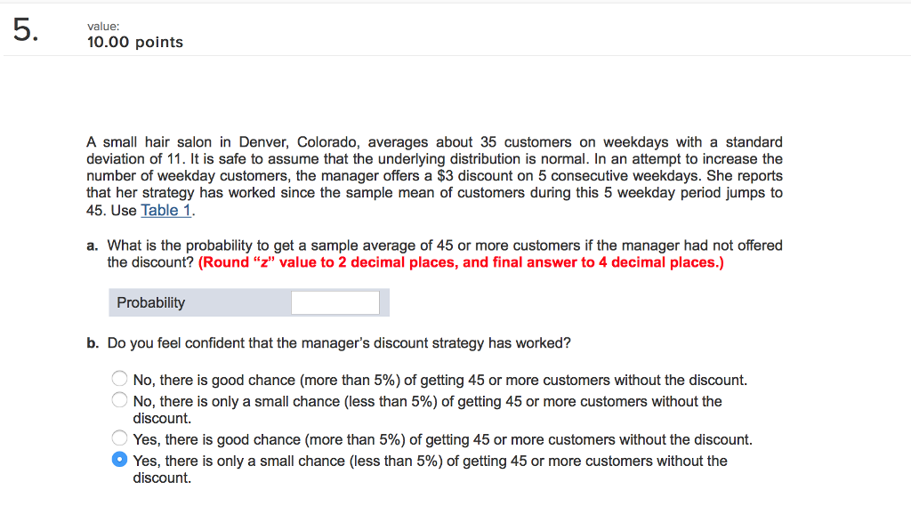 Solved Value 10.00 Points A Random Sample Of Size N 56 Is | Chegg.com