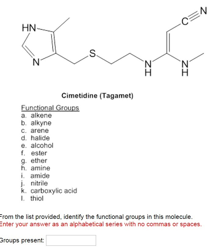 alkane functional group