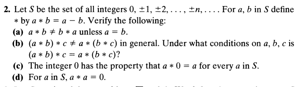 Solved Let S be the set of all integers 0, plusminus 1, | Chegg.com