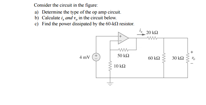 Solved Consider the circuit in the figure a) Determine the | Chegg.com