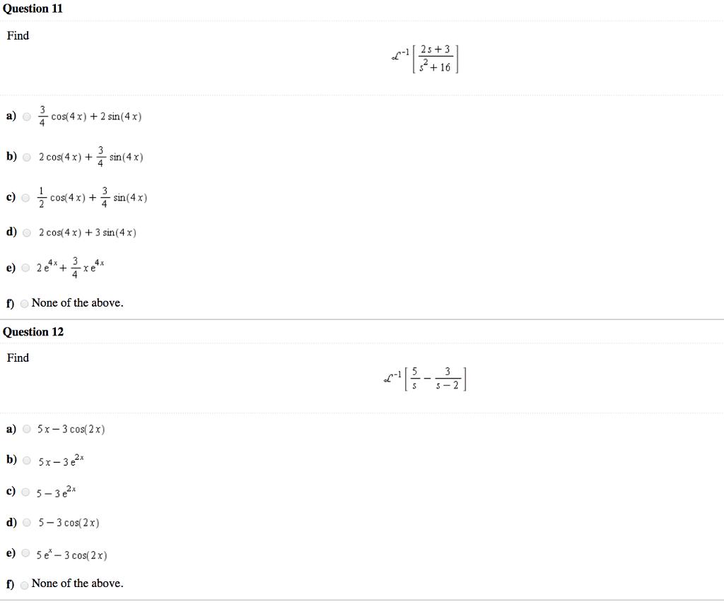 solved-question-11-find-12s-3-s-16-a-o-cos-4x-2-sin-4x-chegg