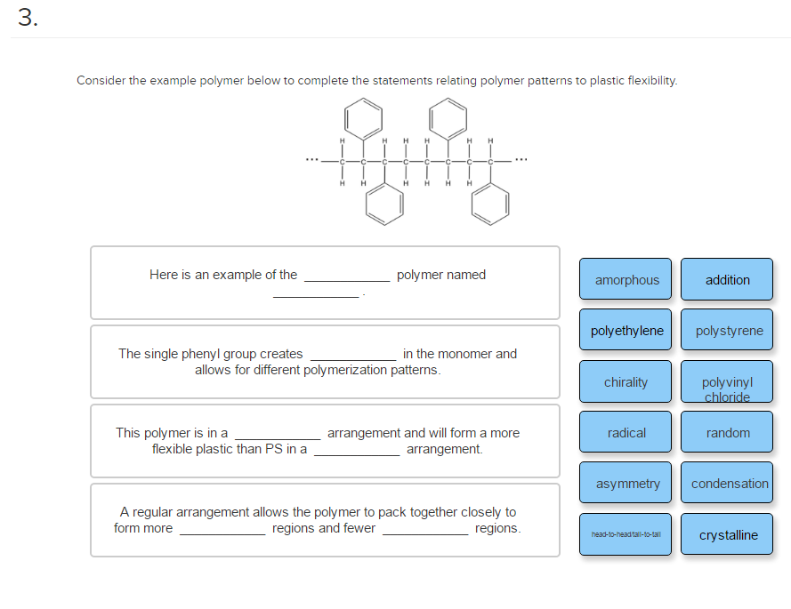 Solved: Consider The Example Polymer Below To Complete The... | Chegg.com