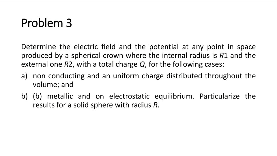Solved Problem 3 Determine the electric field and the | Chegg.com