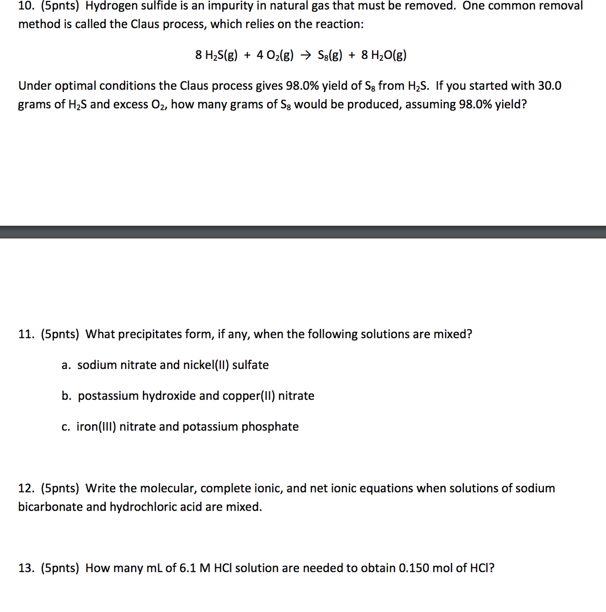 help with chemistry homework answers