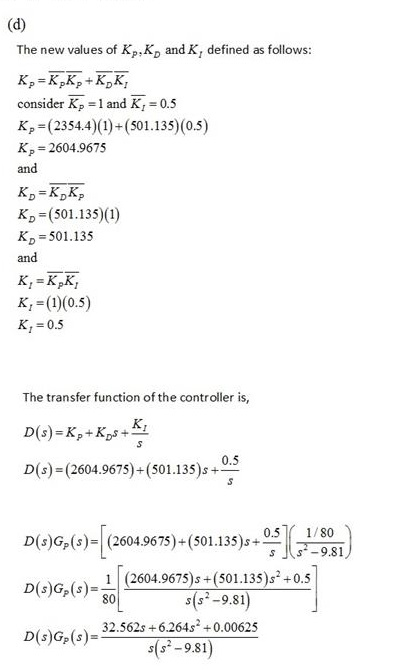 Solved Assignment 1 part (d) answer | Chegg.com