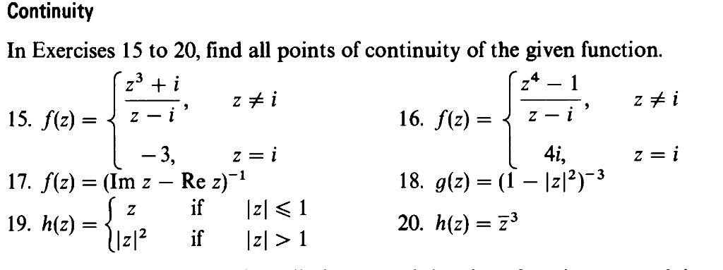 problem solving involving continuity of a function