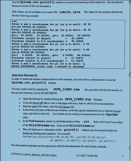 Solved Lab Exercise This labis adapted from Programming | Chegg.com