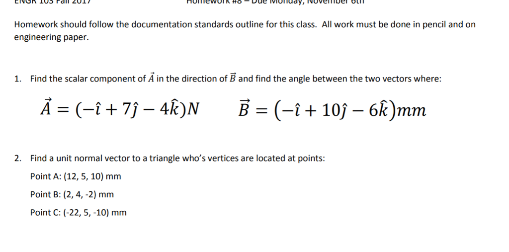 Solved Homework cross product, please solve the following | Chegg.com