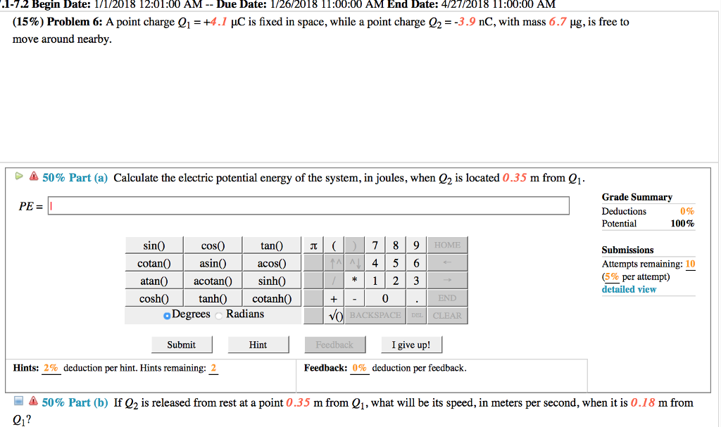 Solved 1-7.2 Begin Date: 1/1/2018 12:01:00 AM-Due Date: | Chegg.com