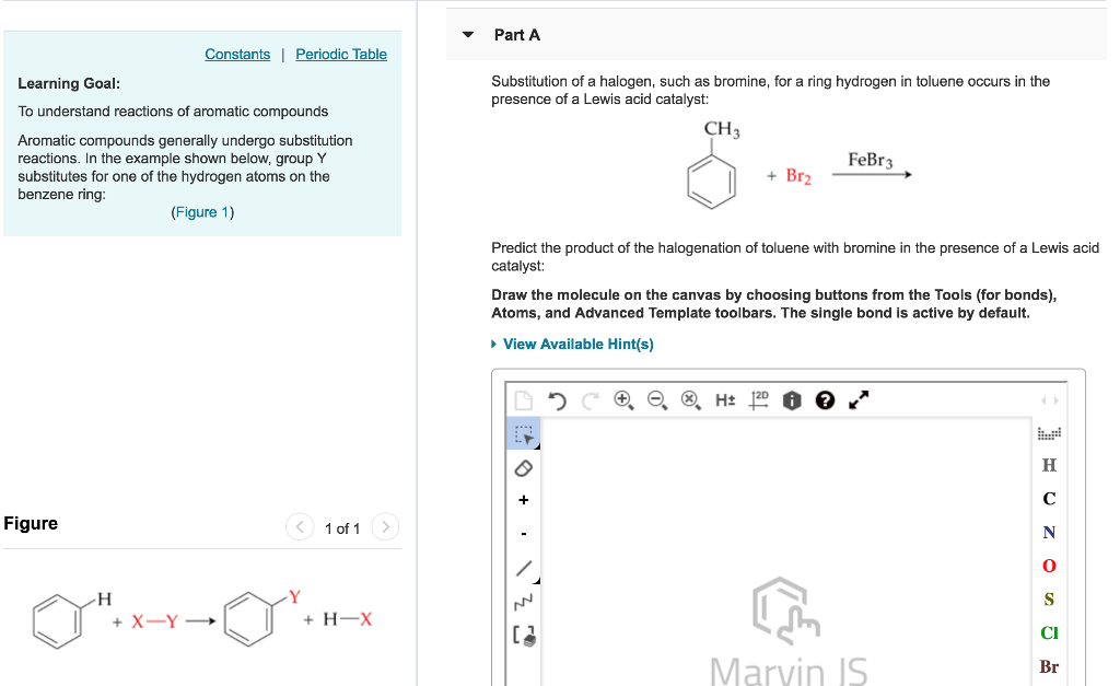 Solved Part A Substitution of a halogen, such as bromine,