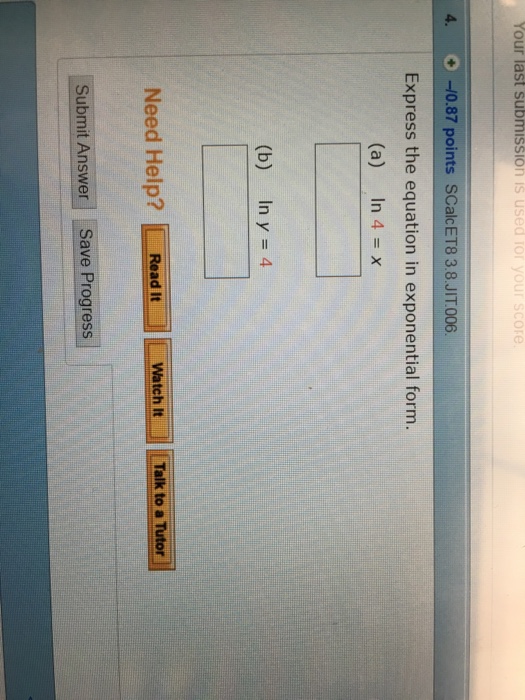 solved-express-the-equation-in-exponential-form-ln-4-x-chegg