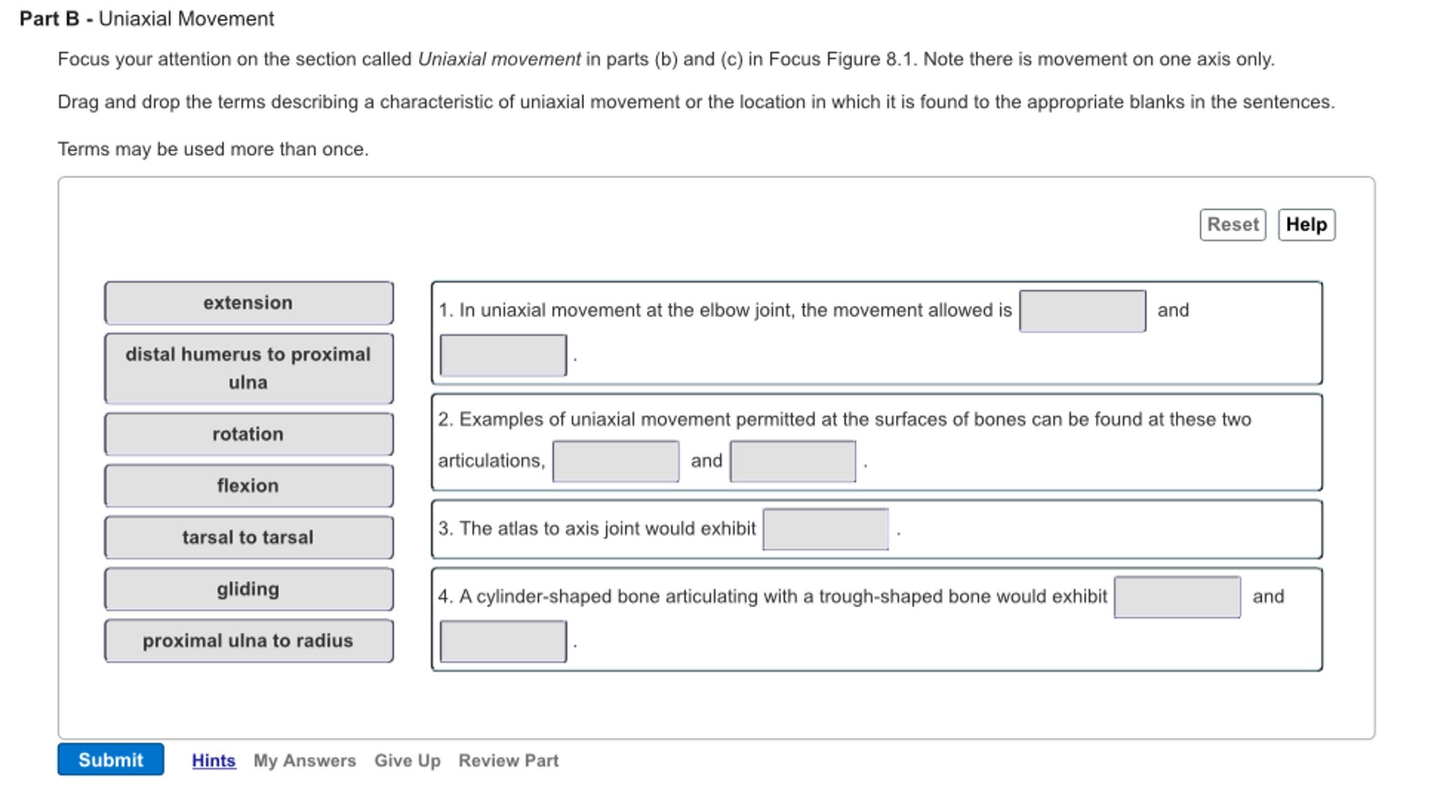 Solved Focus your attention on the section called Uniaxial
