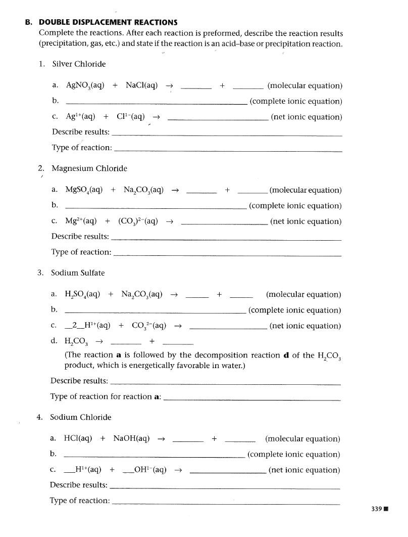 Solved Complete the reactions. After each reaction is | Chegg.com