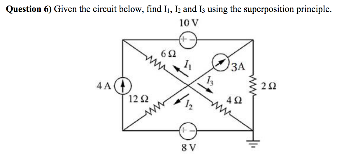 Solved Question 1) Given the circuit in Figure 1, find the | Chegg.com