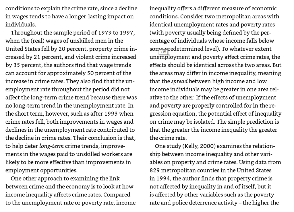 unemployment and crime essay