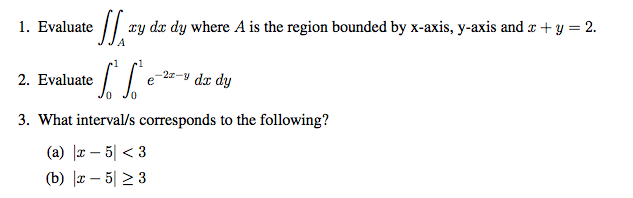 Solved Evaluate xy dx dy where A is the region bounded by | Chegg.com