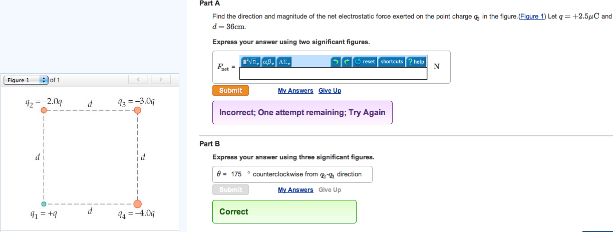 Solved Find the direction and magnitude of the net | Chegg.com