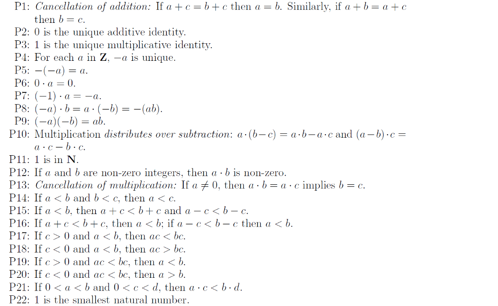 Solved Prove The Following Peano's Axioms/Integer | Chegg.com