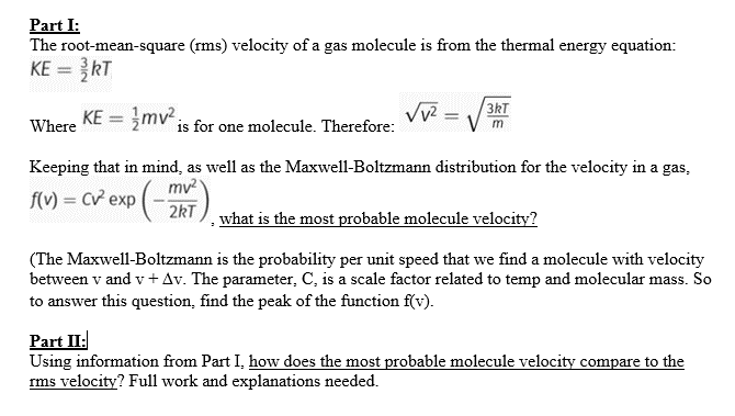 Define Root Mean Square Velocity Of Gas Molecules