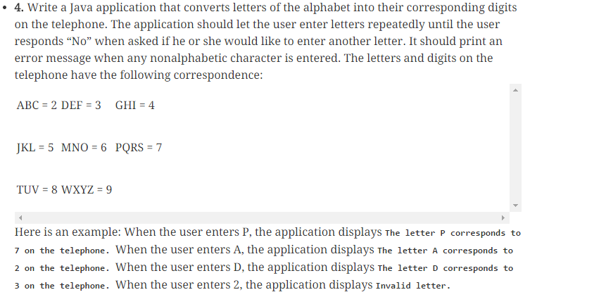 Solved 4. Write A Java Application That Converts Letters Of | Chegg.com